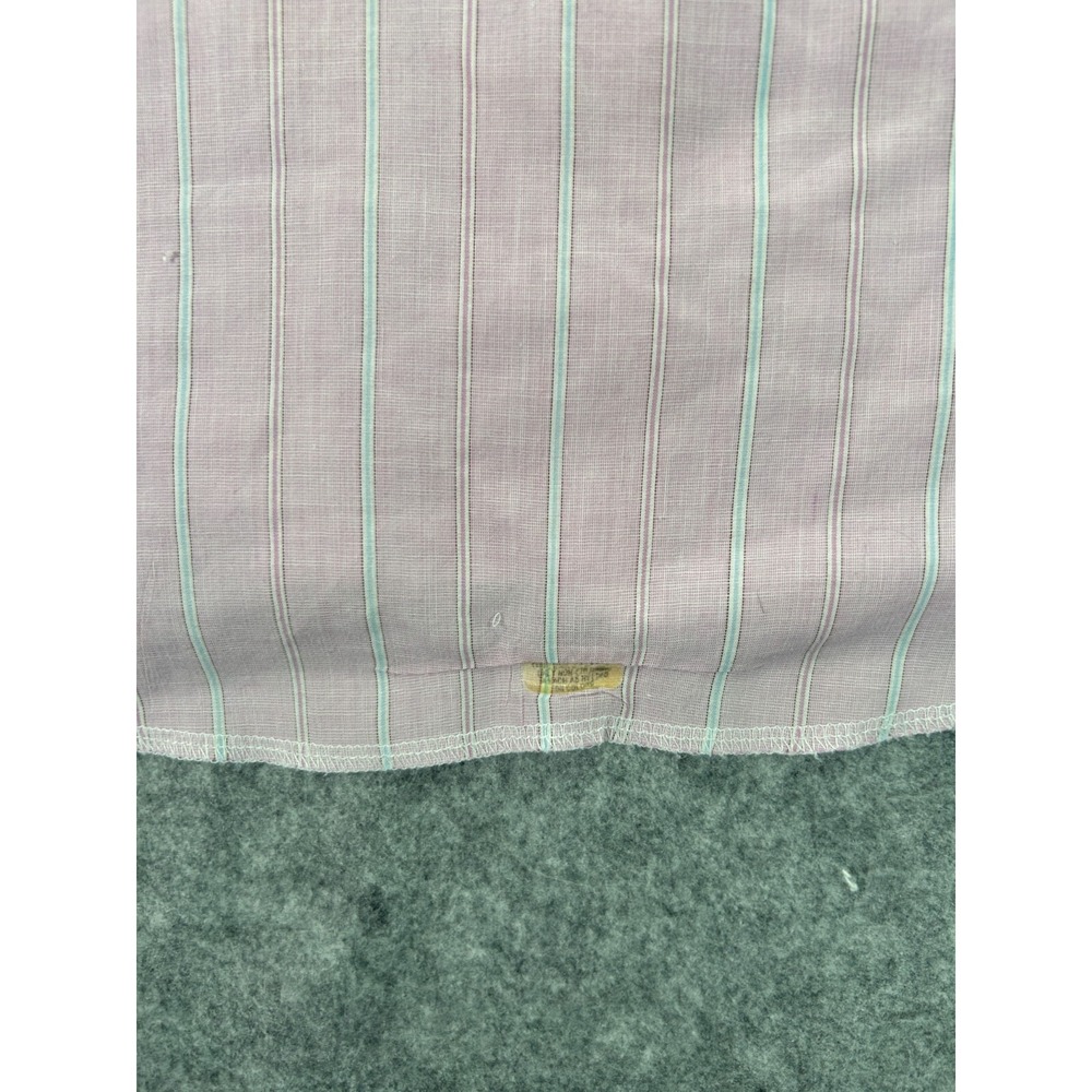 Vintage Wrangler Shirt Mens 19-35 Cowboy Cut Big Mans Fit Stripe Pearl Snap - Picture 9 of 10